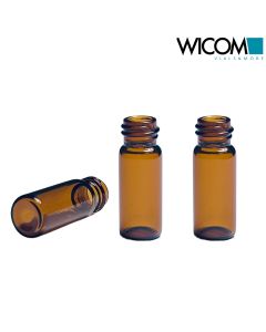 WICOM 10mm Schraubvials (Gewindeflasche), Braunglas, 1,5ml Vorteilspackung mit 2...